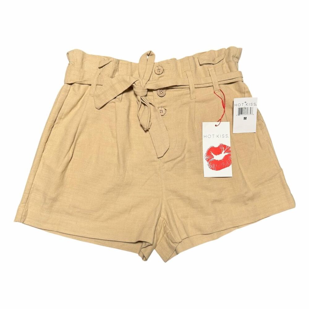 Hot kiss linen shorts size